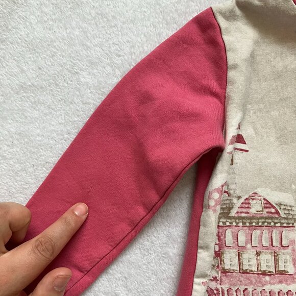 Mayoral Toddler Baby Dress 12M | Pink Village Print Long-Sleeved Ruffle GUC - Picture 7 of 16